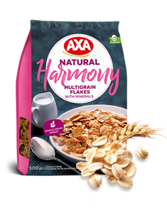 Multigrain flakes enriched with minerals