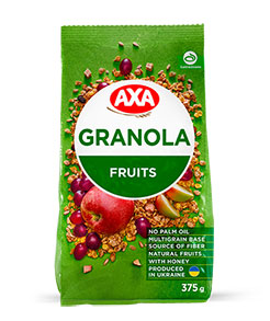 CRISPY GRANOLA WITH FRUITS
